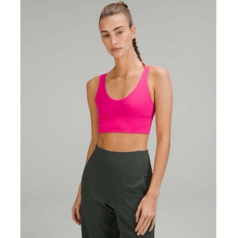 Lululemon Align Reversible Light Support Bra in Sonic Pink Size 8